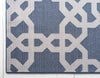 Lattice Gardens Collection Area Rug -  Greenhedge Rectangle Navy Blue  lifestyle 27