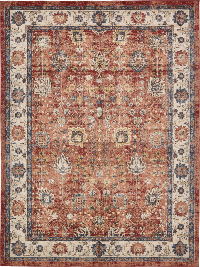 Eden Oasis Collection Area Rug -  Haven Rectangular Terracotta  lifestyle 33