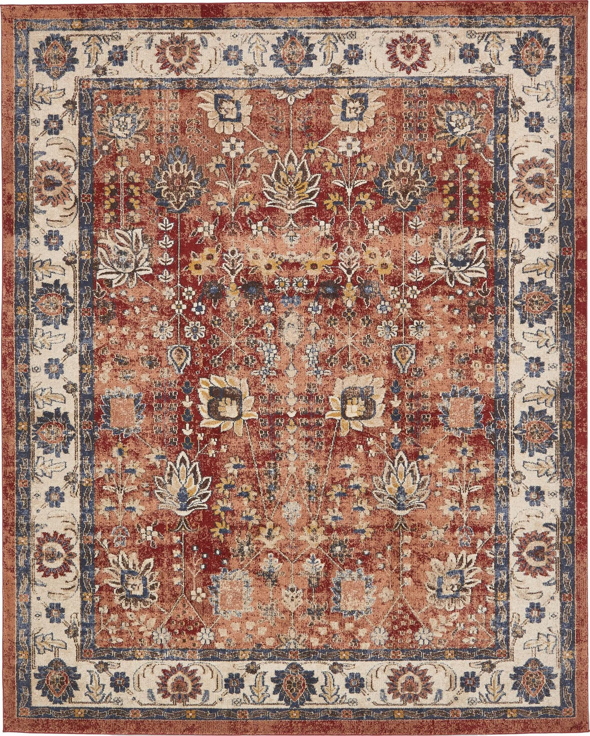 Eden Oasis Collection Area Rug -  Haven Rectangle Terracotta Main