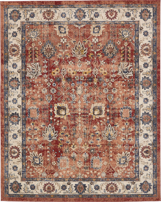 Eden Oasis Collection Area Rug -  Haven Rectangle Terracotta Main