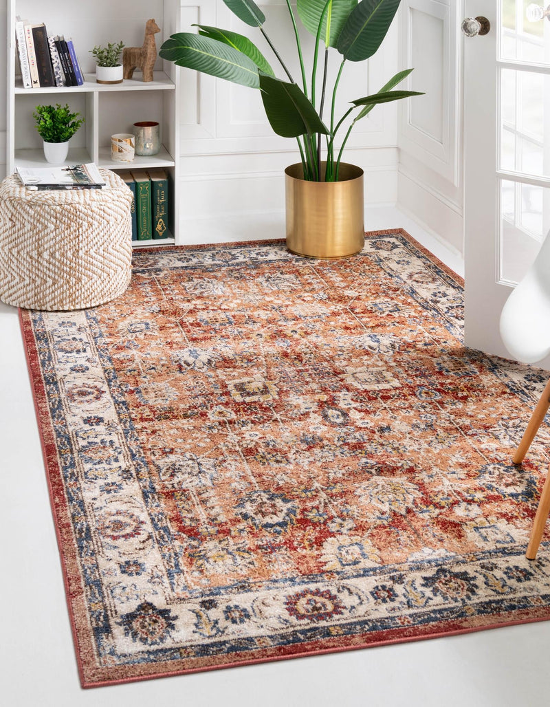 Eden Oasis Collection Area Rug -  Haven Rectangle Terracotta  lifestyle 3