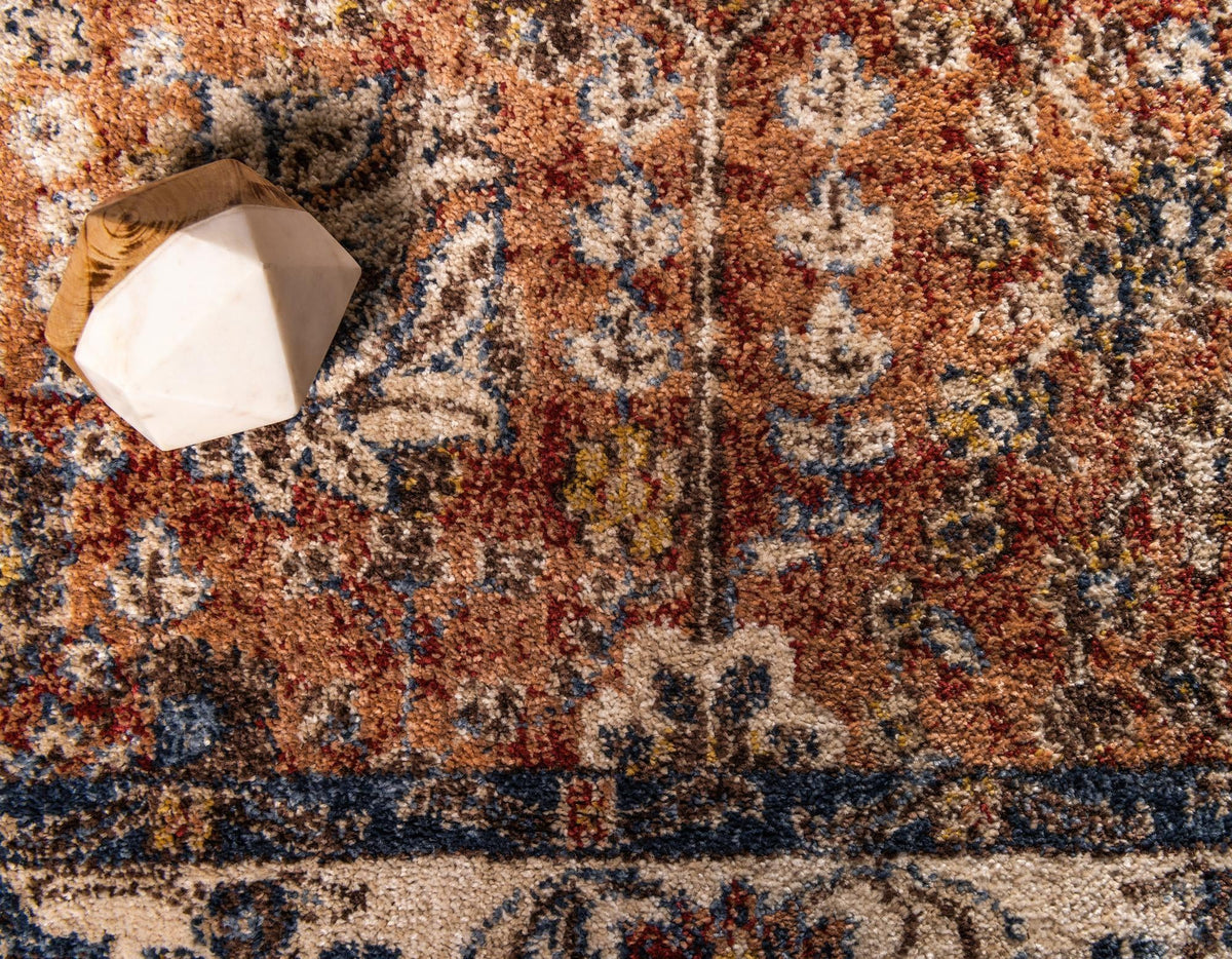 Eden Oasis Collection Area Rug -  Haven Round Terracotta  lifestyle 141