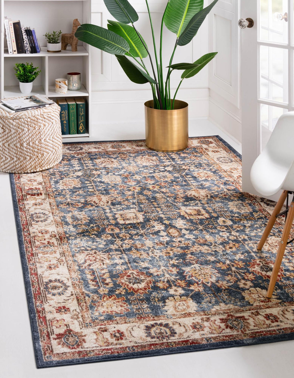 Eden Oasis Collection Area Rug -  Haven Rectangle Light Blue  lifestyle 4