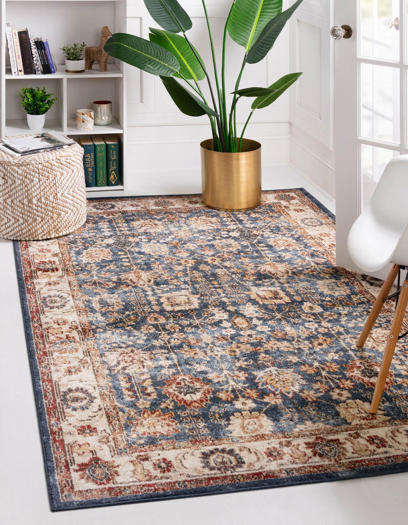Eden Oasis Collection Area Rug -  Haven Rectangle Light Blue  lifestyle 4