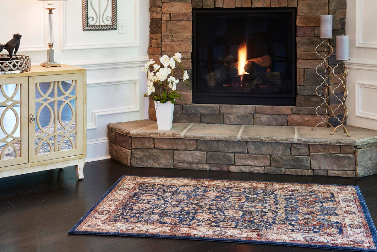 Eden Oasis Collection Area Rug -  Haven Rectangle Light Blue  lifestyle 10