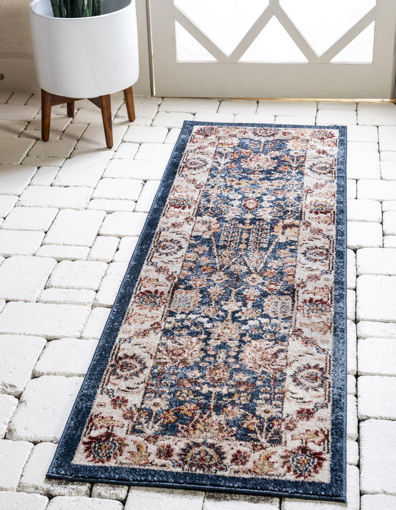 Eden Oasis Collection Area Rug -  Haven Runner Light Blue  lifestyle 40