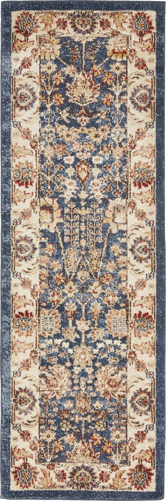 Eden Oasis Collection Area Rug -  Haven Runner Light Blue  lifestyle 36