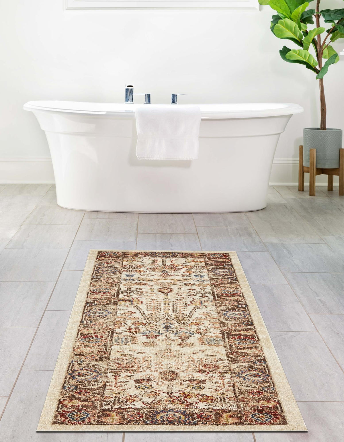 Eden Oasis Collection Area Rug -  Haven Runner Beige  lifestyle 101