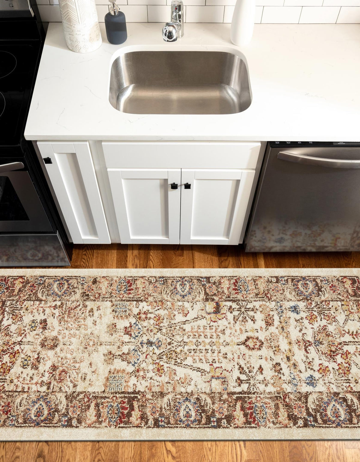 Eden Oasis Collection Area Rug -  Haven Runner Beige  lifestyle 110