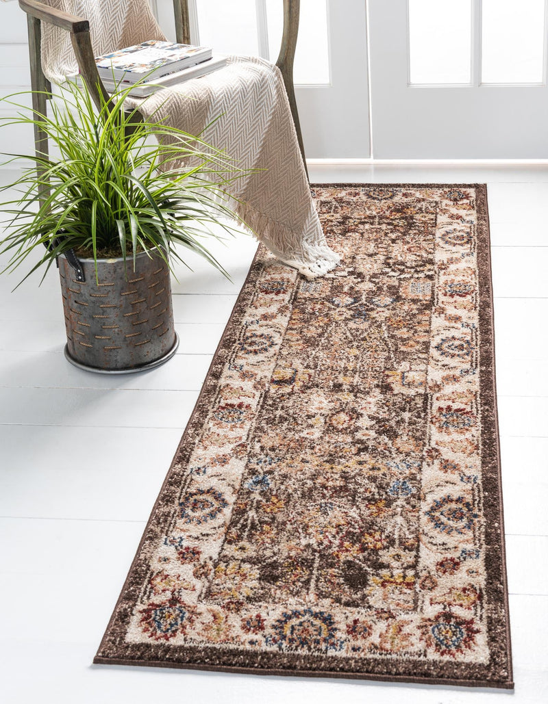 Eden Oasis Collection Area Rug -  Haven Runner Light Brown  lifestyle 57