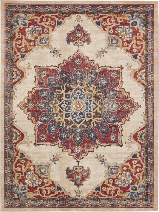 Eden Oasis Collection Area Rug -  Tranquility (Cream) Rectangle Cream Main