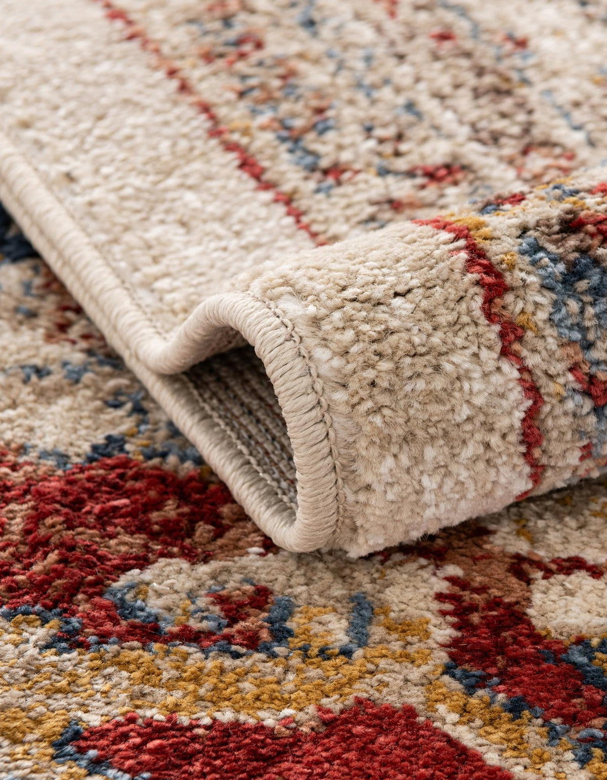 Eden Oasis Collection Area Rug -  Tranquility (Cream) Rectangle Cream  lifestyle 13