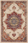Eden Oasis Collection Area Rug -  Tranquility (Cream) Rectangle Cream  lifestyle 2
