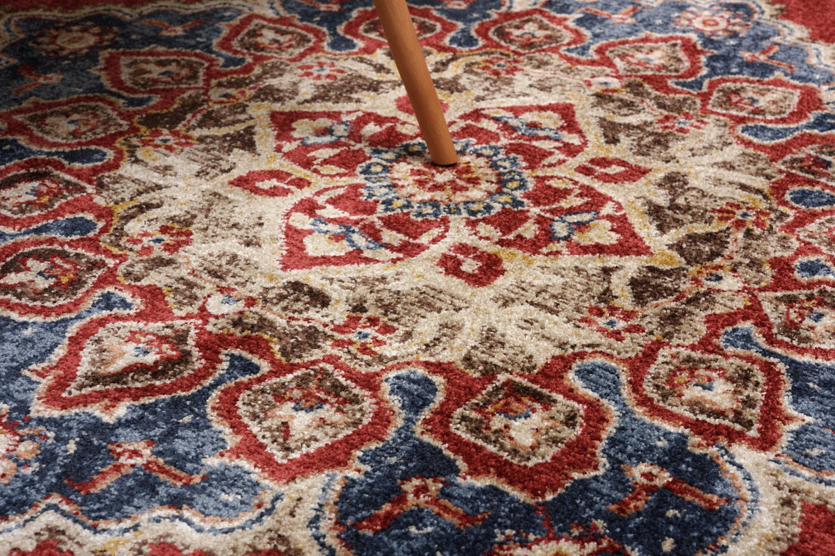 Eden Oasis Collection Area Rug -  Tranquility (Burgundy) Rectangle Burgundy  lifestyle 3