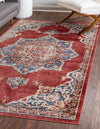Eden Oasis Collection Area Rug -  Tranquility (Burgundy) Rectangle Burgundy  lifestyle 2