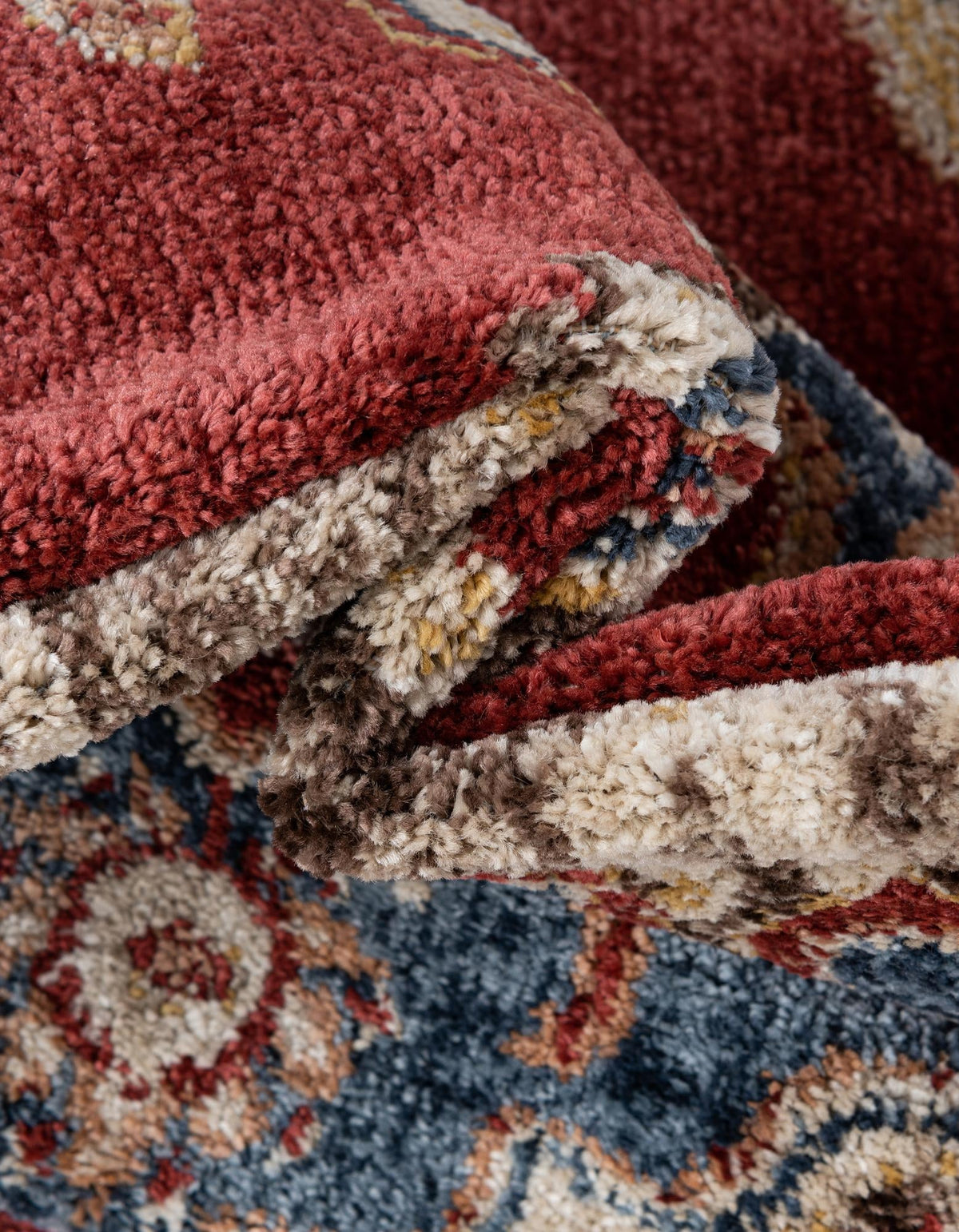 Eden Oasis Collection Area Rug -  Tranquility (Burgundy) Rectangle Burgundy  lifestyle 10