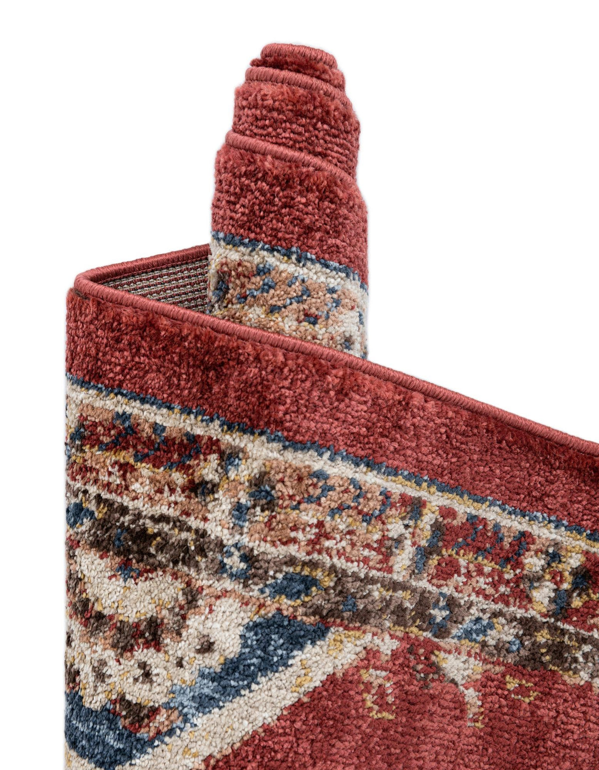 Eden Oasis Collection Area Rug -  Tranquility (Burgundy) Rectangle Burgundy  lifestyle 13