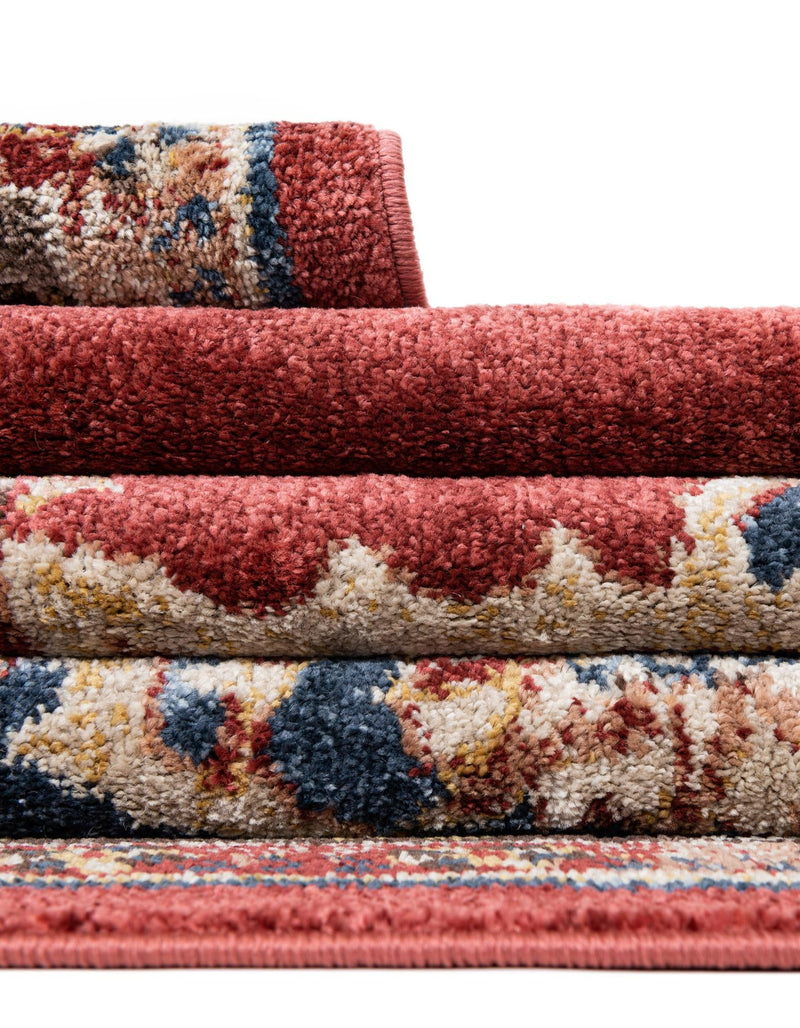 Eden Oasis Collection Area Rug -  Tranquility (Burgundy) Rectangle Burgundy  lifestyle 16