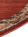 Eden Oasis Collection Area Rug -  Tranquility (Burgundy) Round Burgundy  lifestyle 39