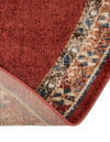 Eden Oasis Collection Area Rug -  Tranquility (Burgundy) Round Burgundy  lifestyle 45