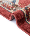 Eden Oasis Collection Area Rug -  Tranquility (Burgundy) Round Burgundy  lifestyle 47