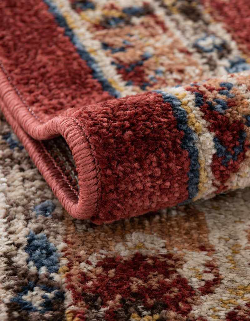 Eden Oasis Collection Area Rug -  Tranquility (Burgundy) Runner Burgundy  lifestyle 37