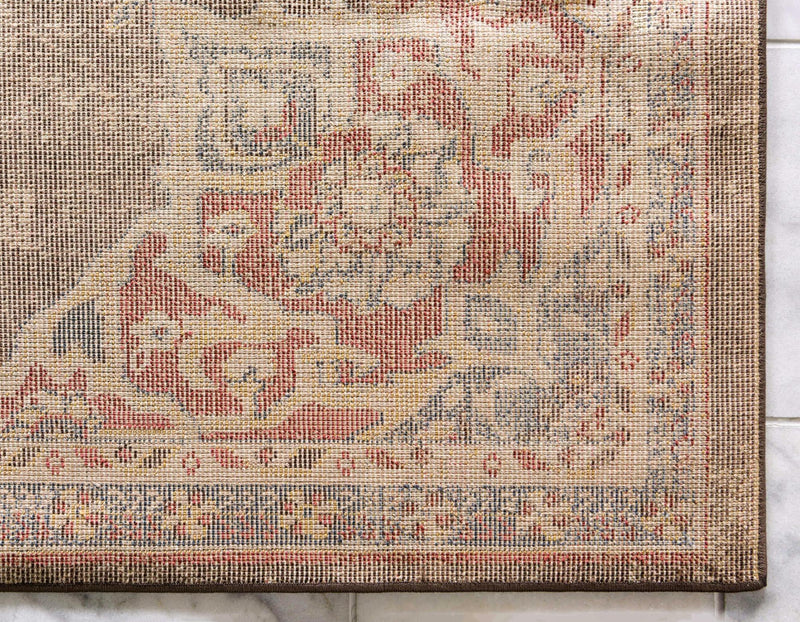 Eden Oasis Collection Area Rug -  Tranquility (Chocolate Brown) Runner Chocolate Brown  lifestyle 49