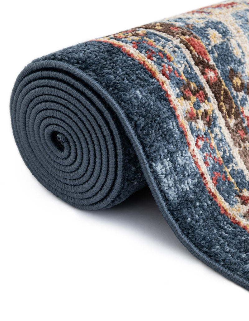 Eden Oasis Collection Area Rug -  Tranquility (Dark Blue) Rectangle Dark Blue  lifestyle 14