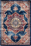 Eden Oasis Collection Area Rug -  Tranquility (Dark Blue) Rectangle Dark Blue  lifestyle 3