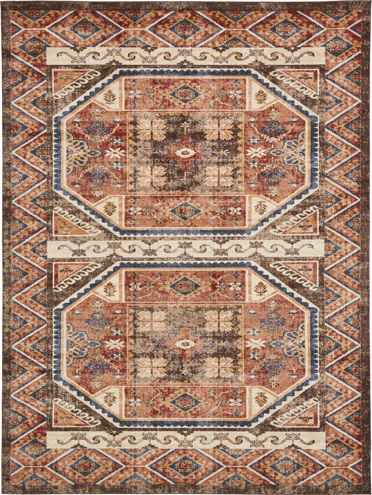 Eden Oasis Collection Area Rug -  Utopia Rectangular Brown  lifestyle 5