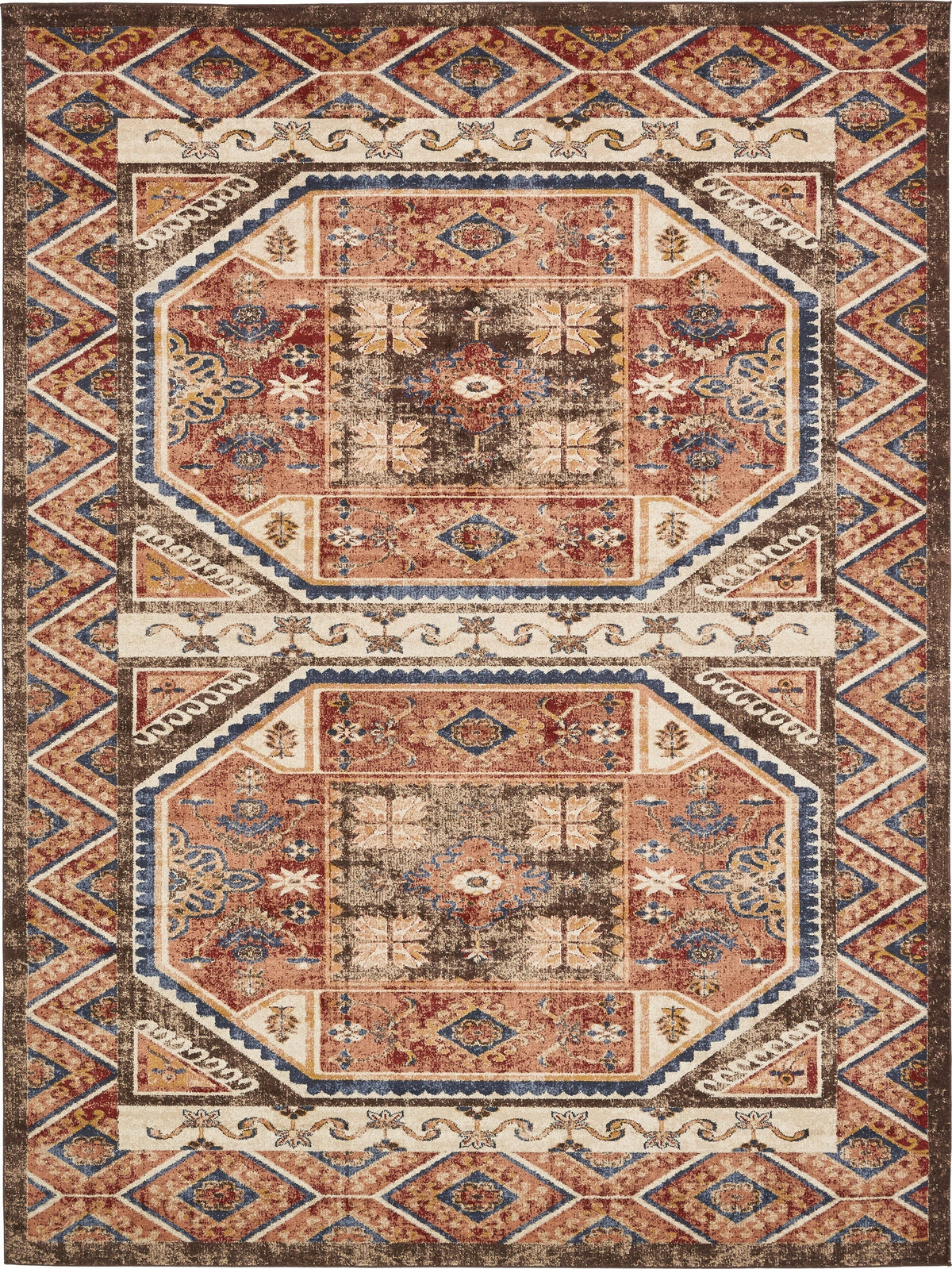 Eden Oasis Collection Area Rug -  Utopia Rectangle Brown Main