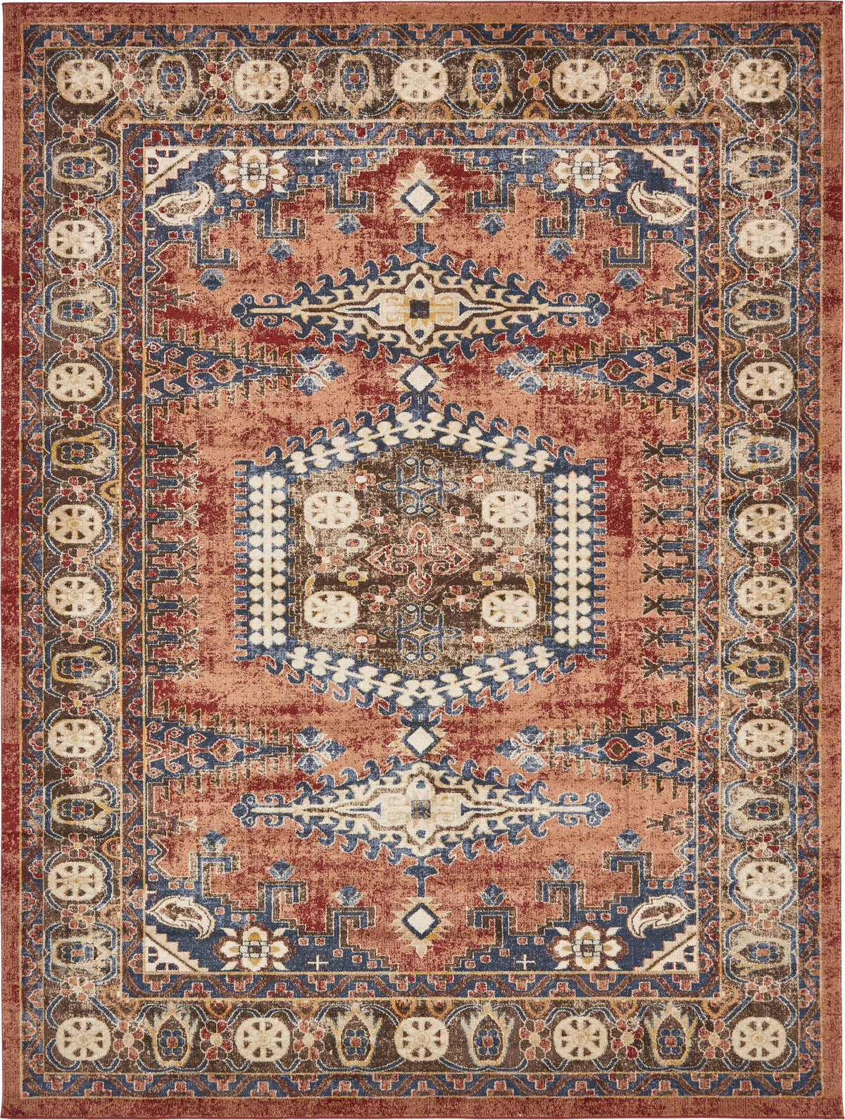Eden Oasis Collection Area Rug -  Refuge (Terracotta) Rectangular Terracotta  lifestyle 19