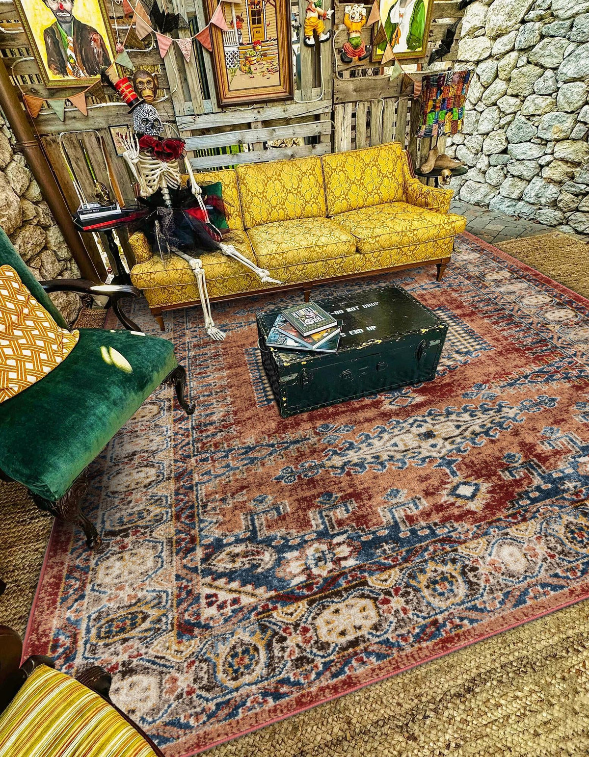 Eden Oasis Collection Area Rug -  Refuge (Terracotta) Rectangular Terracotta  lifestyle 31
