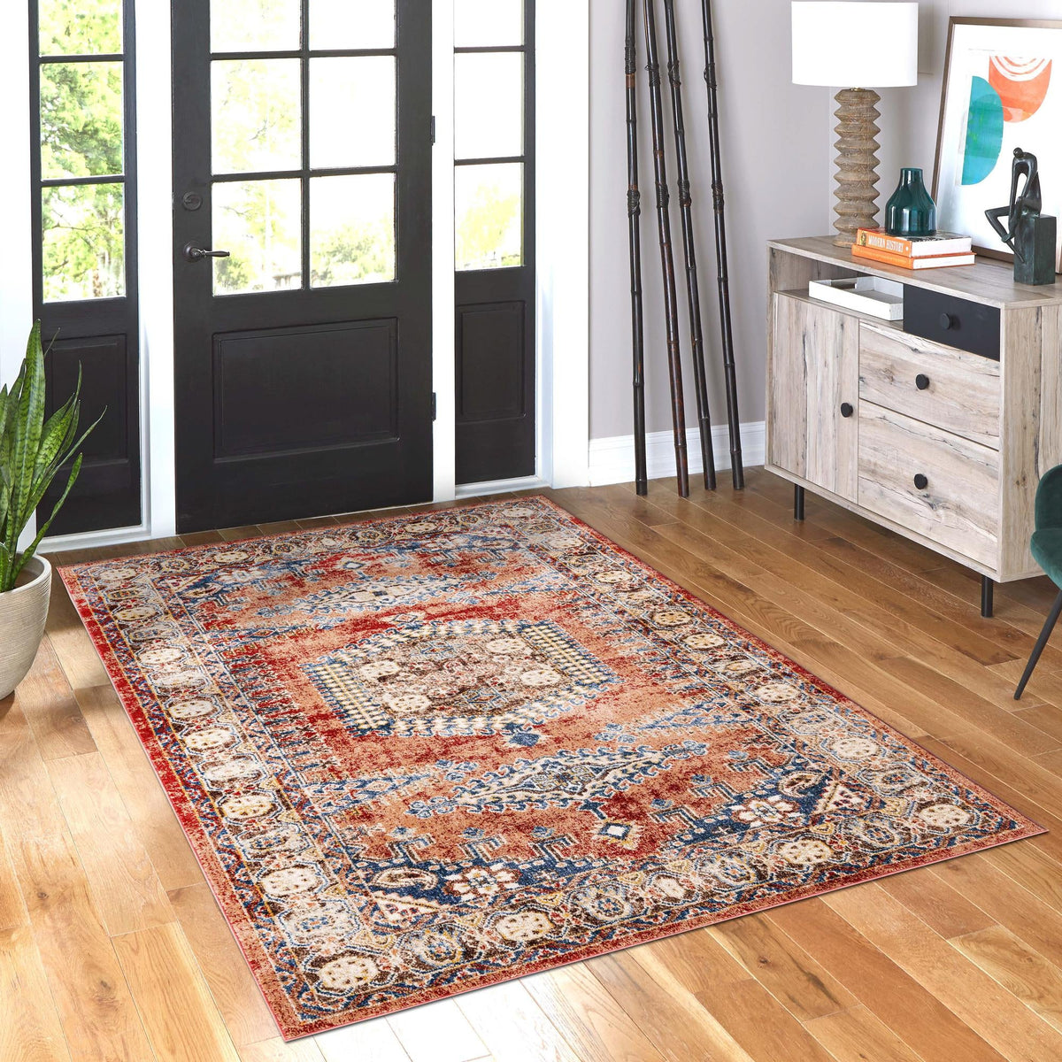 Eden Oasis Collection Area Rug -  Refuge (Terracotta) Rectangle Terracotta  lifestyle 17