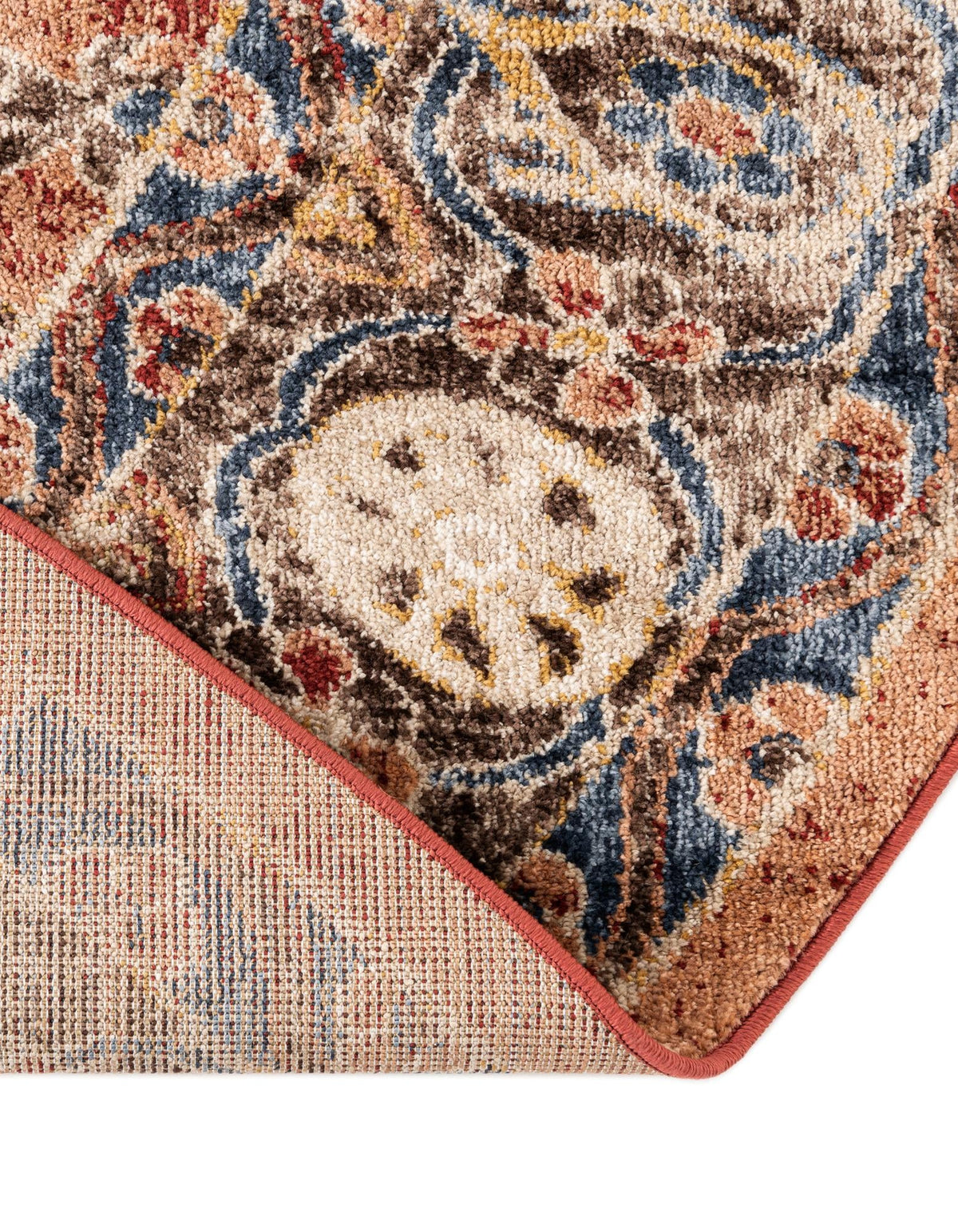 Eden Oasis Collection Area Rug -  Refuge (Terracotta) Round Terracotta  lifestyle 66
