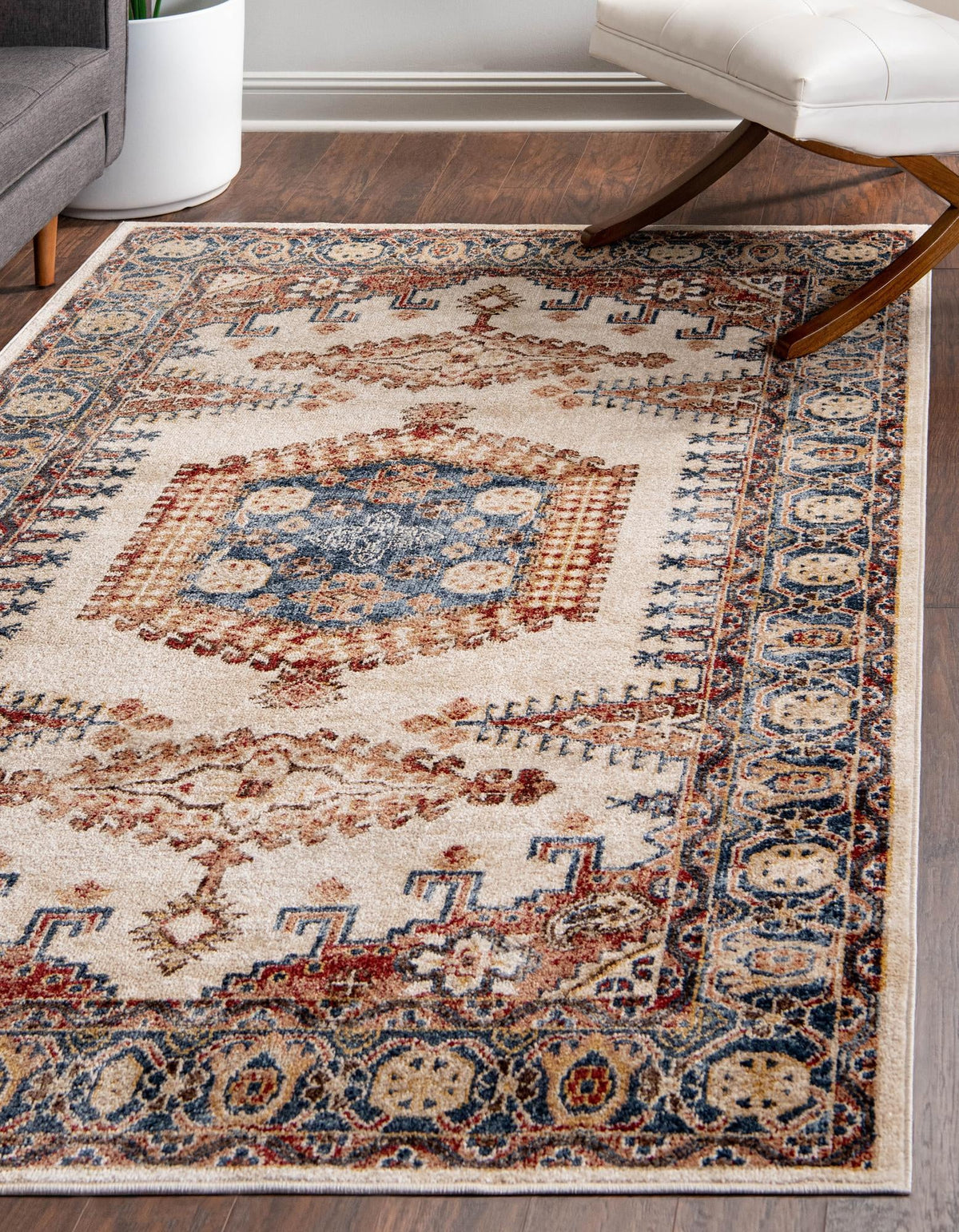 Eden Oasis Collection Area Rug -  Refuge (Cream) Rectangle Cream  lifestyle 2