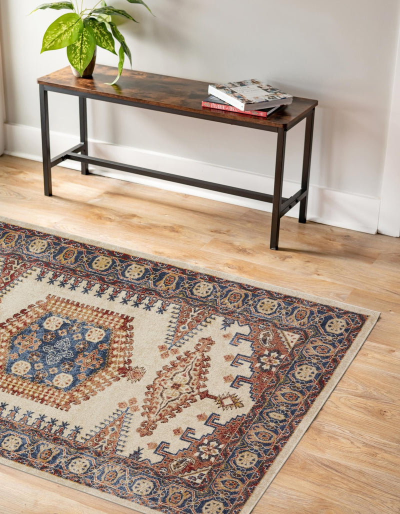 Eden Oasis Collection Area Rug -  Refuge (Cream) Rectangle Cream  lifestyle 11