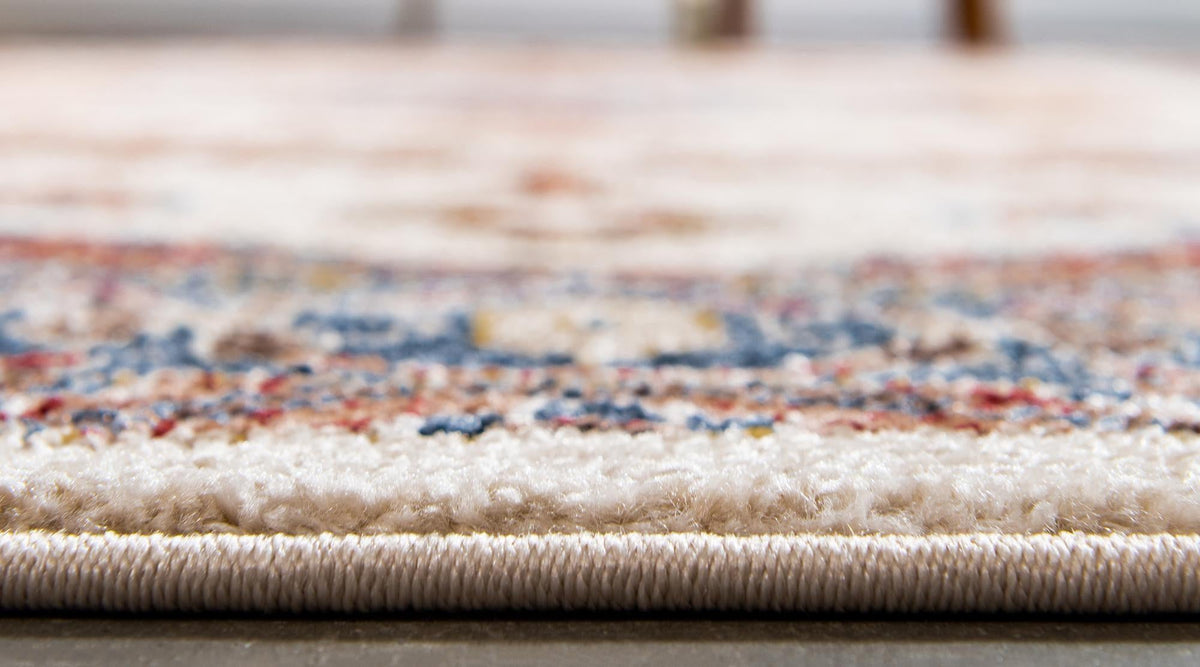 Eden Oasis Collection Area Rug -  Refuge (Cream) Round Cream  lifestyle 55