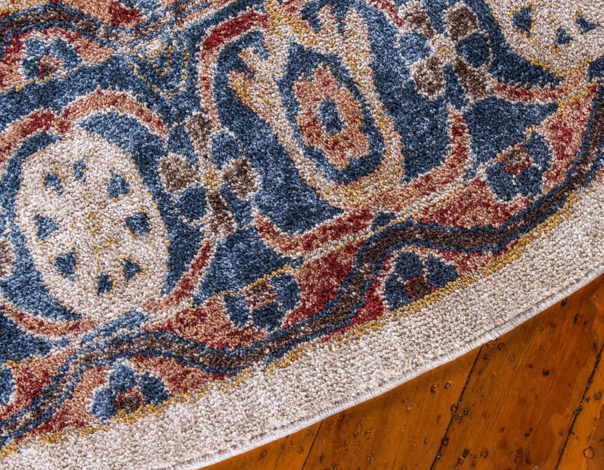 Eden Oasis Collection Area Rug -  Refuge (Cream) Round Cream  lifestyle 58