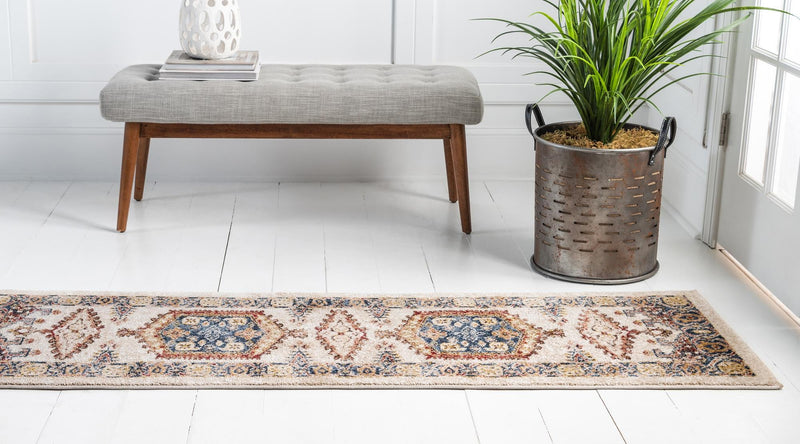 Eden Oasis Collection Area Rug -  Refuge (Cream) Runner Cream  lifestyle 26