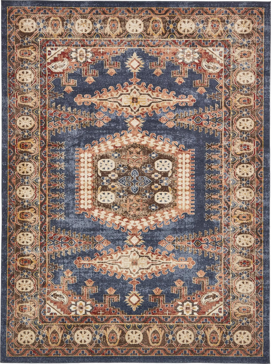 Eden Oasis Collection Area Rug -  Refuge (Blue) Rectangle Blue Main