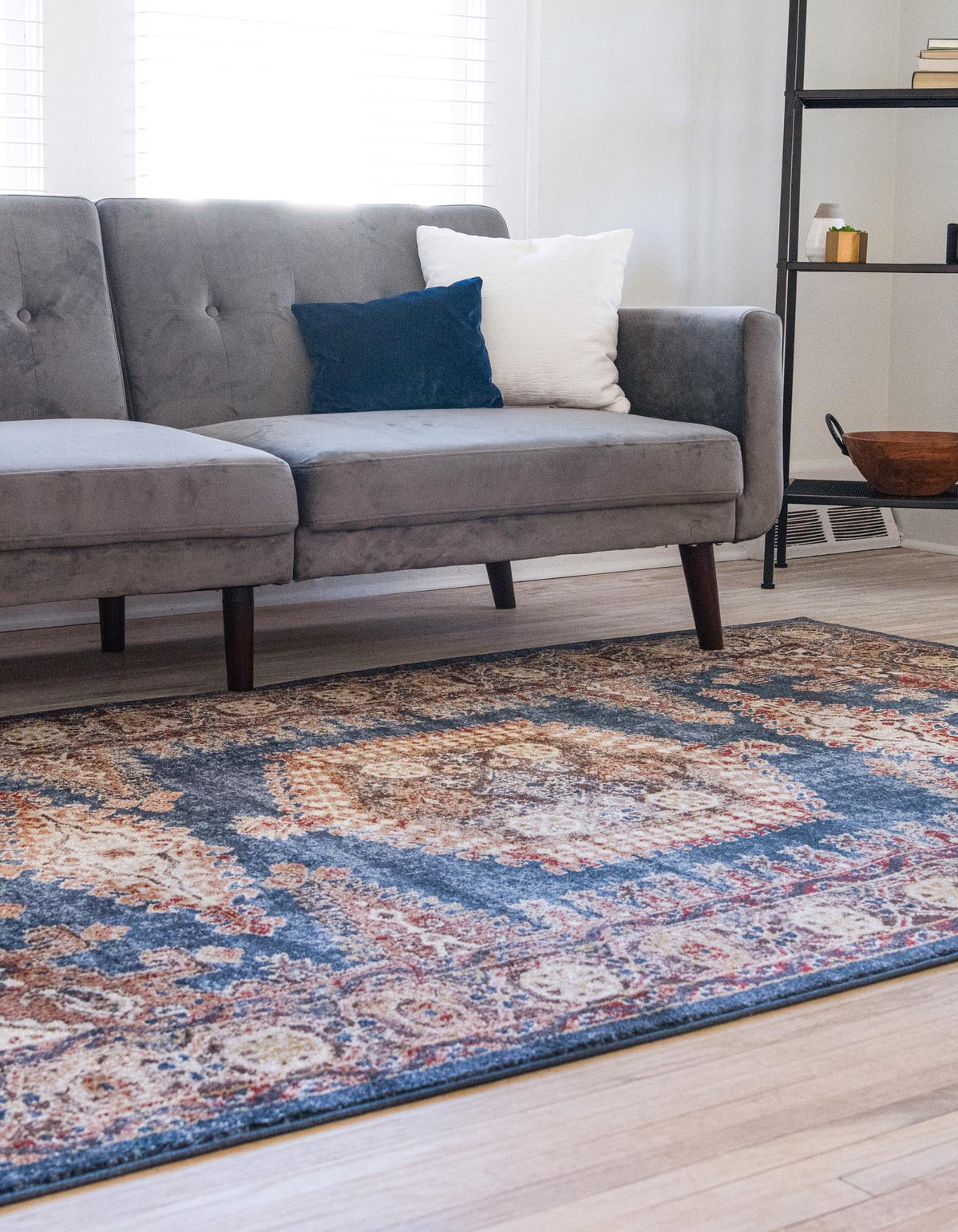 Eden Oasis Collection Area Rug -  Refuge (Dark Blue) Rectangular Dark Blue  lifestyle 26