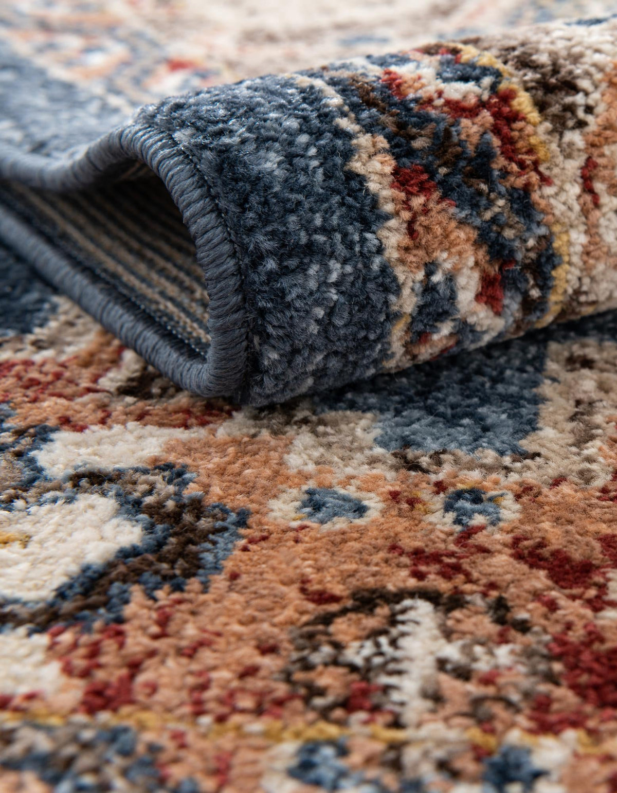 Eden Oasis Collection Area Rug -  Refuge (Dark Blue) Rectangular Dark Blue  lifestyle 32