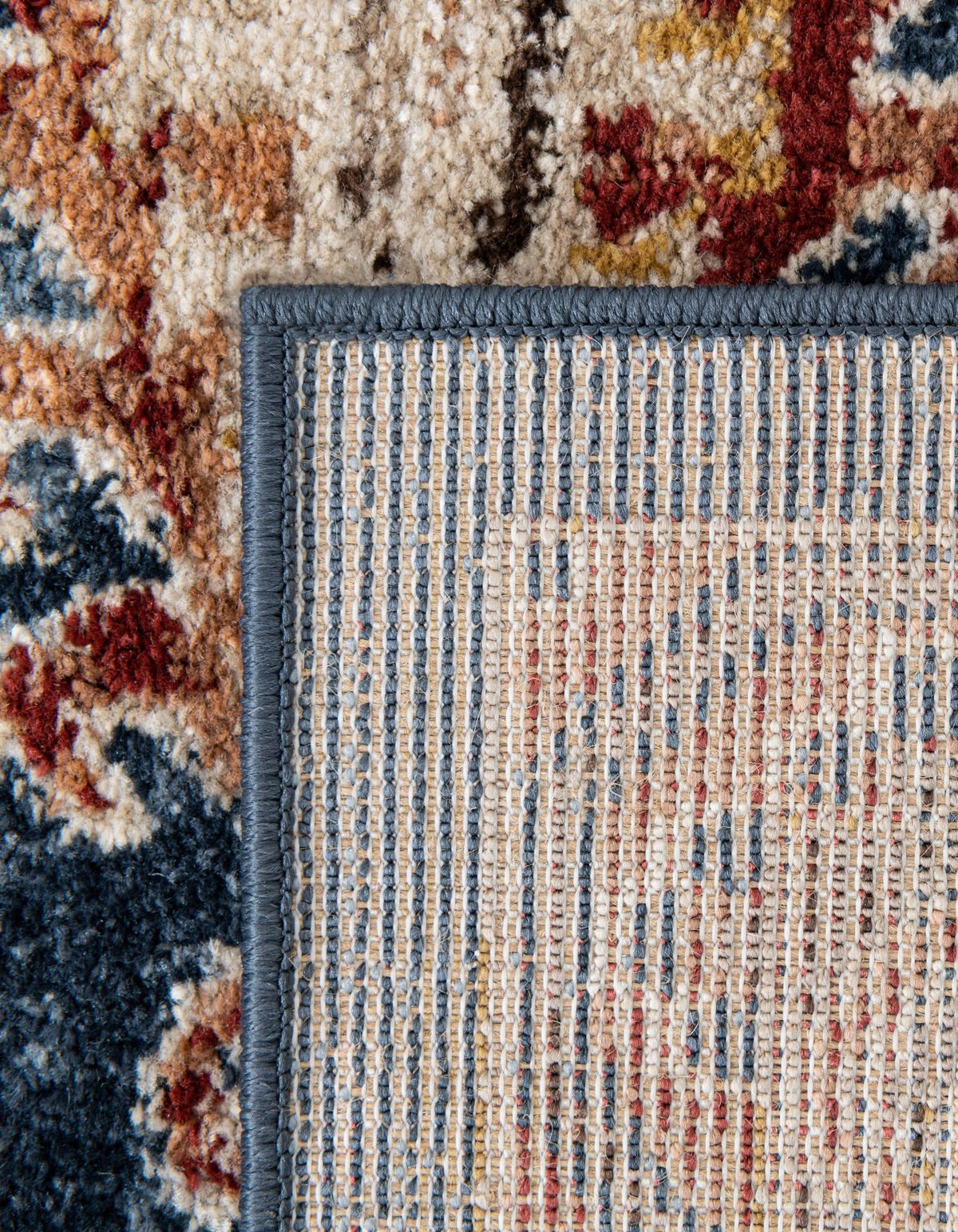 Eden Oasis Collection Area Rug -  Refuge (Dark Blue) Rectangular Dark Blue  lifestyle 41