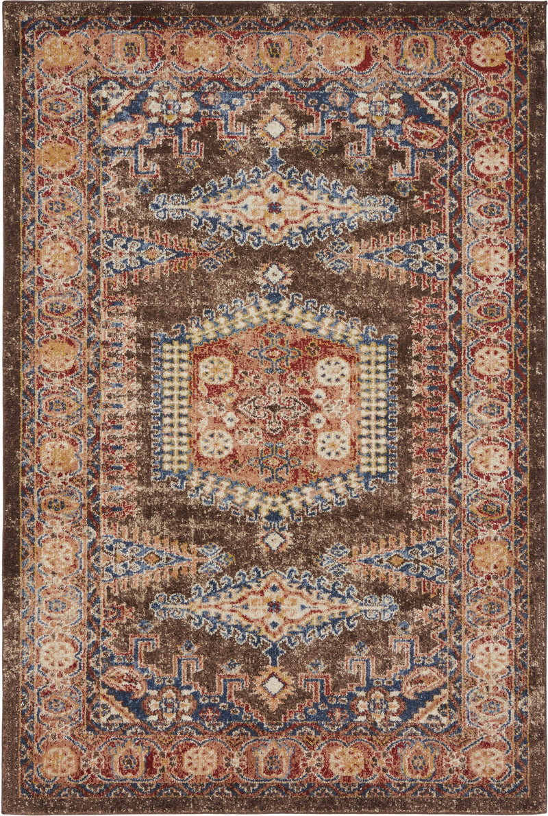 Eden Oasis Collection Area Rug -  Refuge (Light Brown) Rectangle Light Brown  lifestyle 2