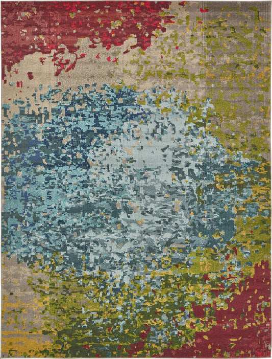 Marrakesh Elegance Collection Area Rug -  Talassemtane Rectangle Blue Main