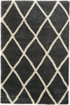 Opulent Lattice Plush Collection Area Rug - Versailles Rectangle Black  lifestyle 3