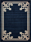 Aegean Labyrinth Collection Area Rug -  Rhodes Rectangle Dark Blue  lifestyle 6