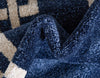 Aegean Labyrinth Collection Area Rug -  Rhodes Rectangle Dark Blue  lifestyle 58