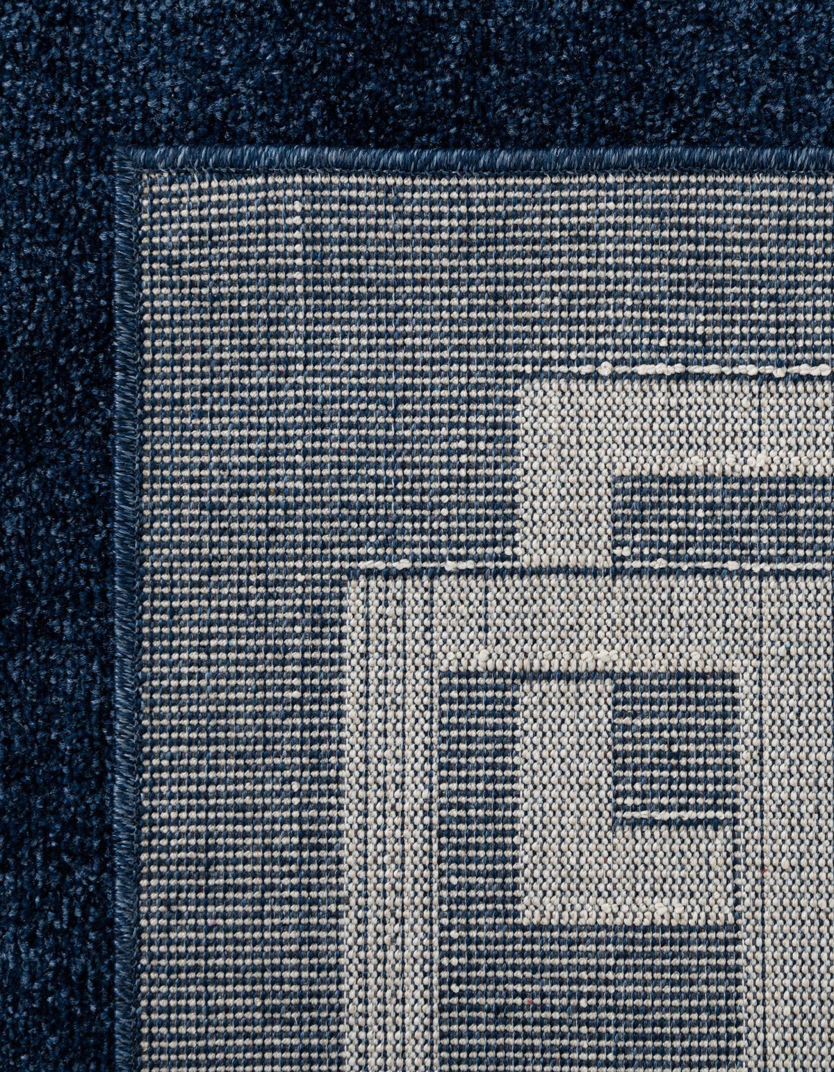 Aegean Labyrinth Collection Area Rug -  Rhodes Rectangle Dark Blue  lifestyle 62